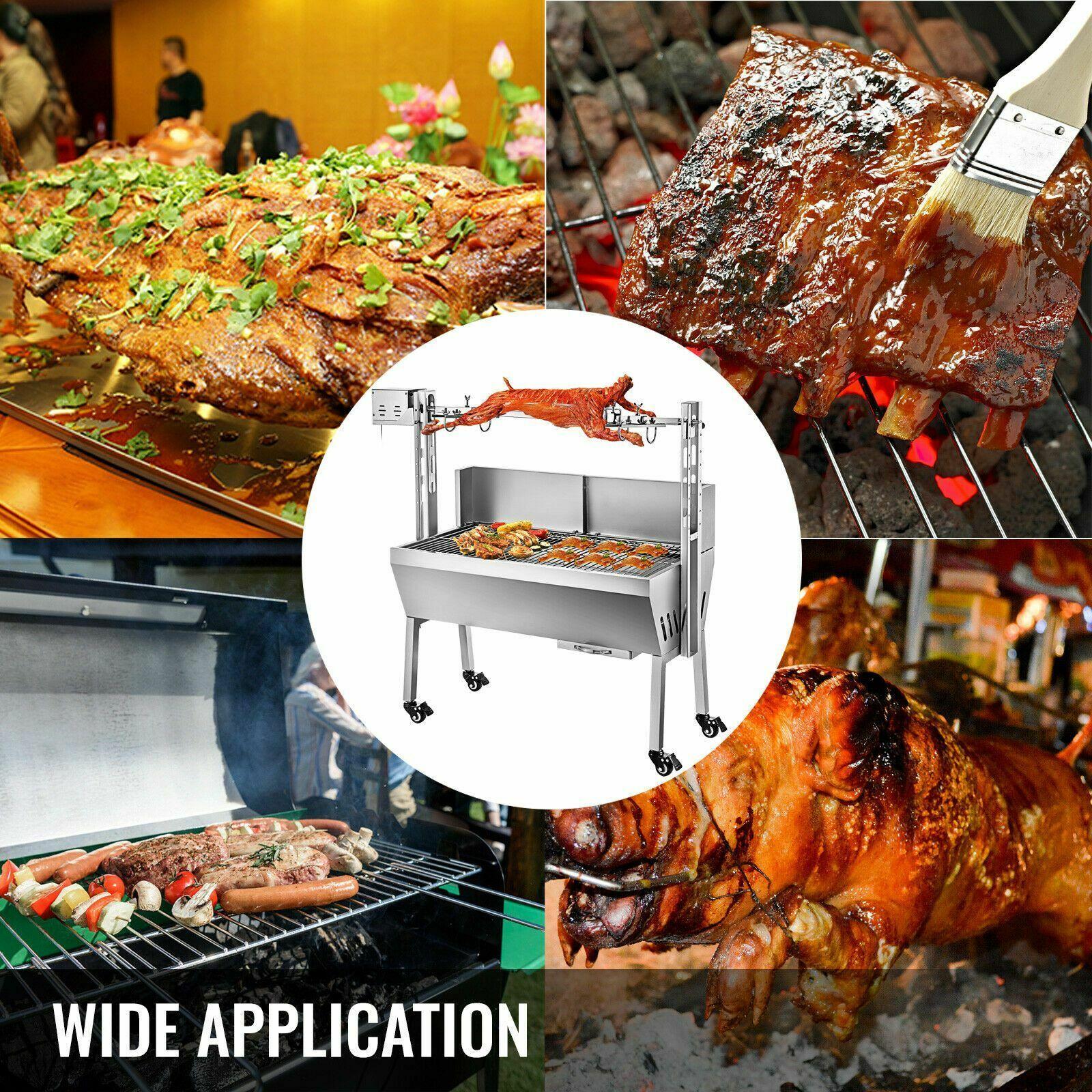 Steel Barbecue Without Smoke Electric Griller Roaster Pig Goat Outdoor