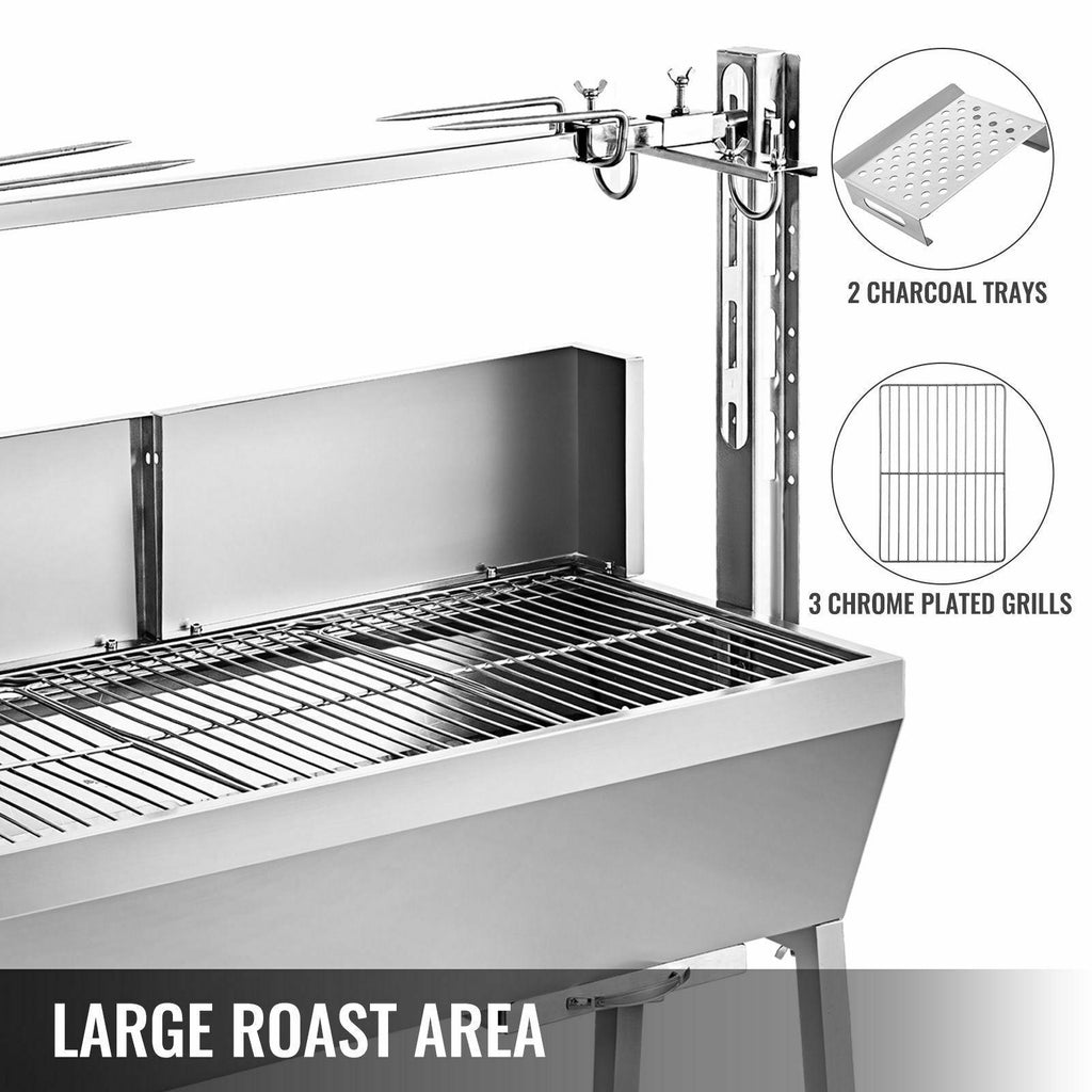 Steel Barbecue Without Smoke Electric Griller Roaster Pig Goat Outdoor