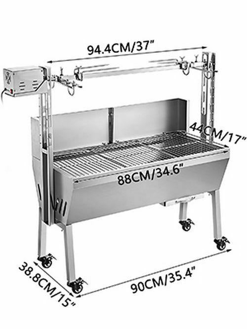 Steel Barbecue Without Smoke Electric Griller Roaster Pig Goat Outdoor