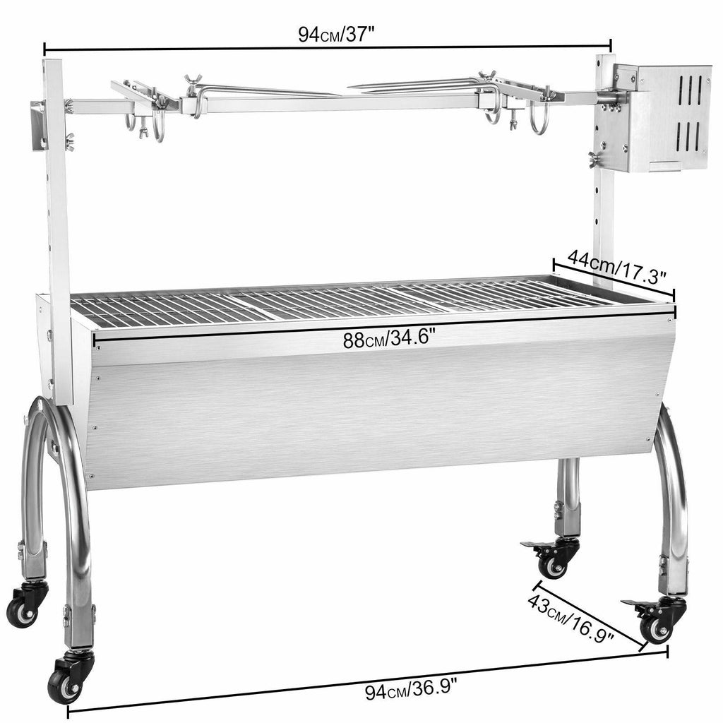 Steel Barbecue Without Smoke Electric Griller Roaster Pig Goat Outdoor