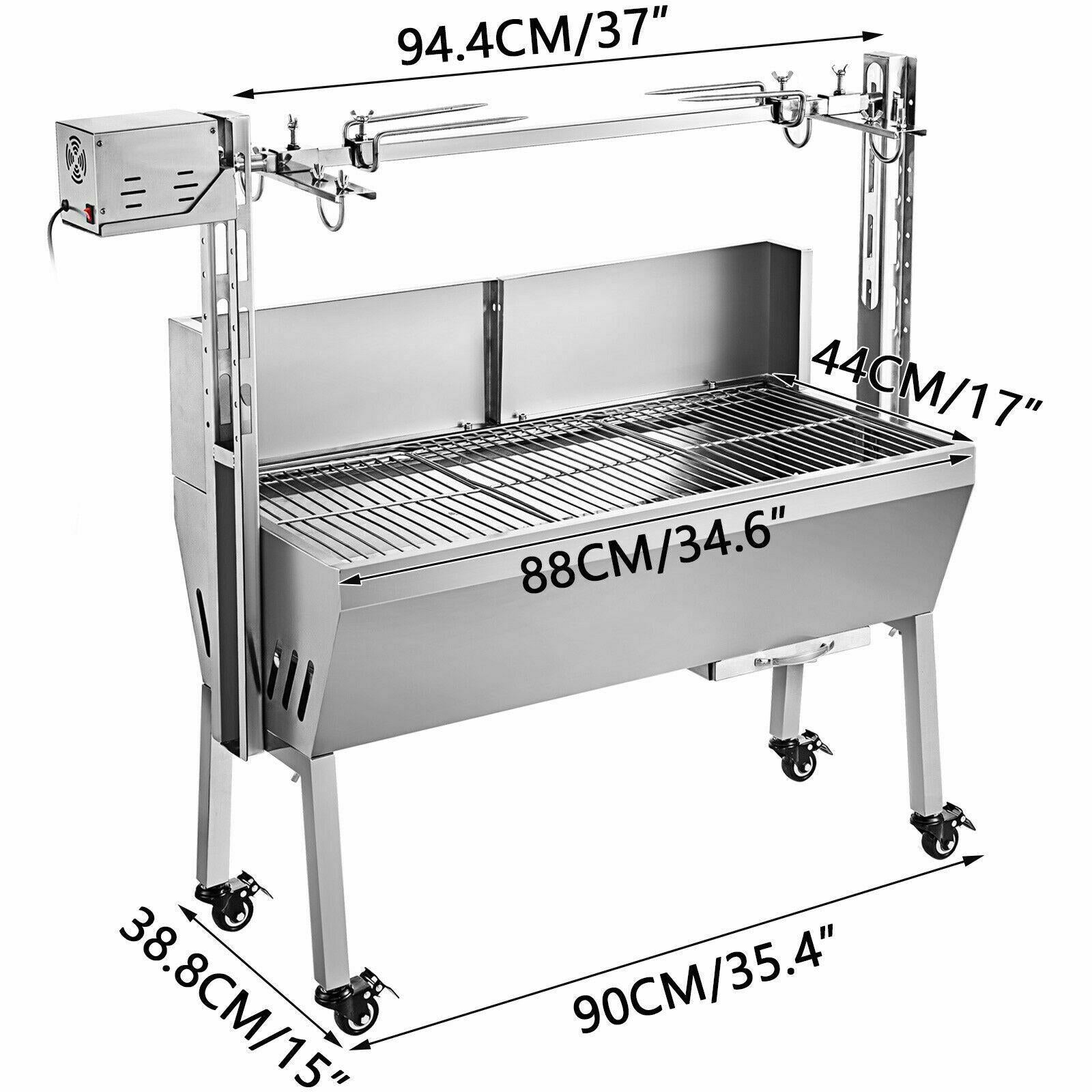 Steel Barbecue Without Smoke Electric Griller Roaster Pig Goat Outdoor