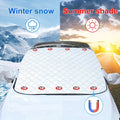 Car Snow Cover Sunshade,Thickened Car Snow Visor 9 Magnets Are Strongly Fixed, Protecting The Car's Front Windshield From Sunlight, UV And Snow, Etc.