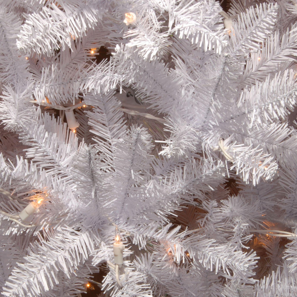 National Tree Company Kingswood Clear Prelit Incandescent White Fir Pencil Artificial Christmas Tree, 9"