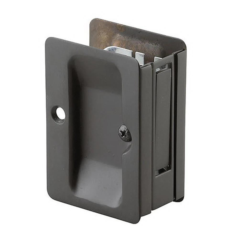 3-7/32 in. Black Pocket Door Pull with PassaHandle