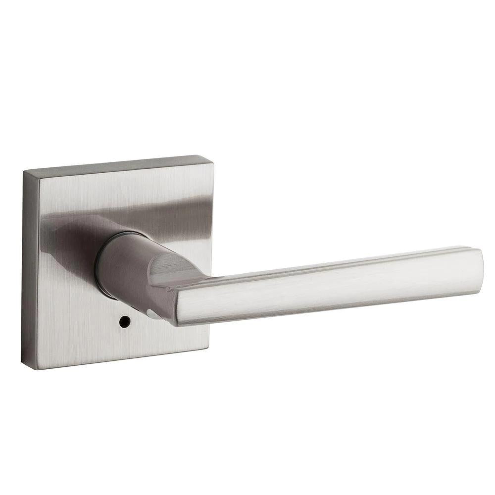 Montreal Square Satin Nickel Privacy Bed/Bath Door Lever