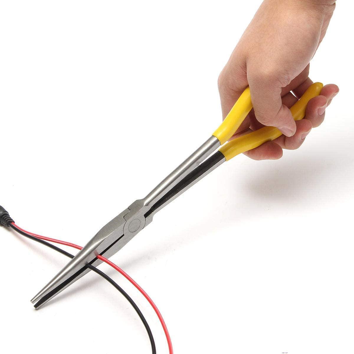 LFDHSF Screwdriver Set, Hand Tools 4Pcs 11 inch Bent Mechanic Equipment Hand Tool Set Extra Long Nose Pliers Straight
