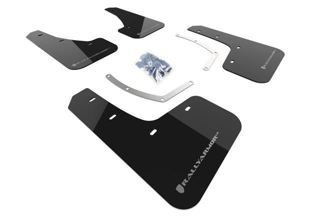Rally Armor for 18-19 Subaru Ascent Black UR Mud Flap W/ Silver Logo