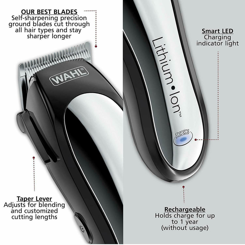 Cortapelos y recortadores para hombres, kit de corte de cabello con 10 peines gu