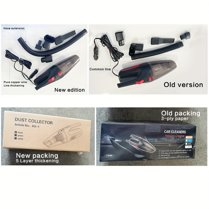Powerful Mini Car Vacuum Cleaner - Get Rid Of Dust &amp; Keep Your Car Interior Clean!