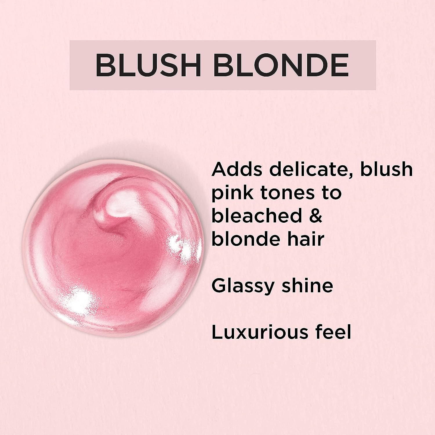 L’Oréal Paris Le Color Gloss One Step In-Shower Toning Hair Gloss, Neutralizes Brass, Conditions &amp; Boosts Shine, Blush Blonde, 4 fl oz