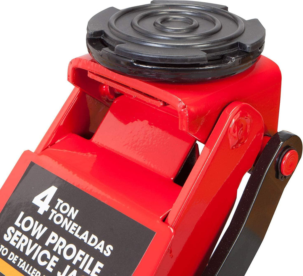 BIG RED AT84007R Torin Hydraulic Low Profile Service/Floor Jack with Dual Piston  Lift Pump, 4 Ton (8,000 lb) Capacity, Red