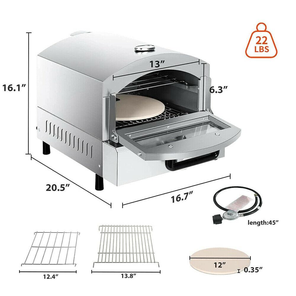 Double Layer Gas Pizza Ovens for Outside Portable Propane Pizza Oven Outdoor Gas