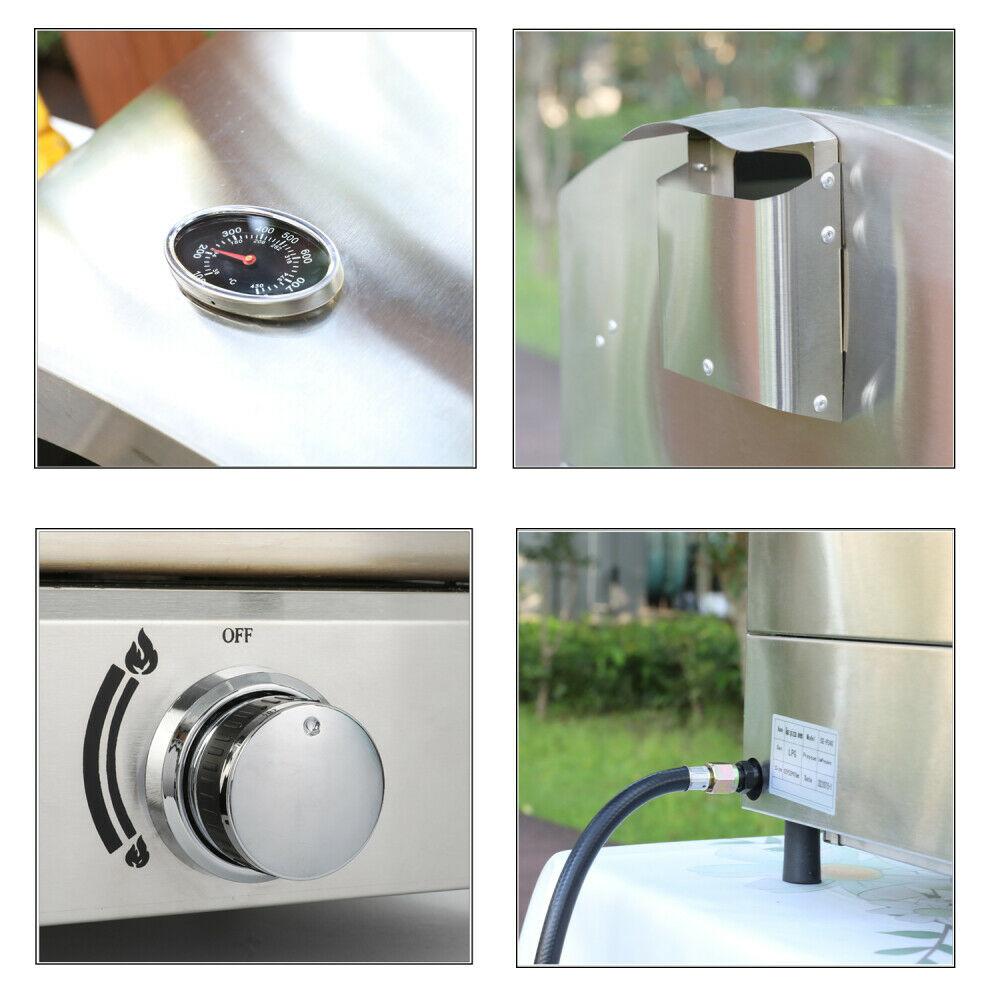 Double Layer Gas Pizza Ovens for Outside Portable Propane Pizza Oven Outdoor Gas