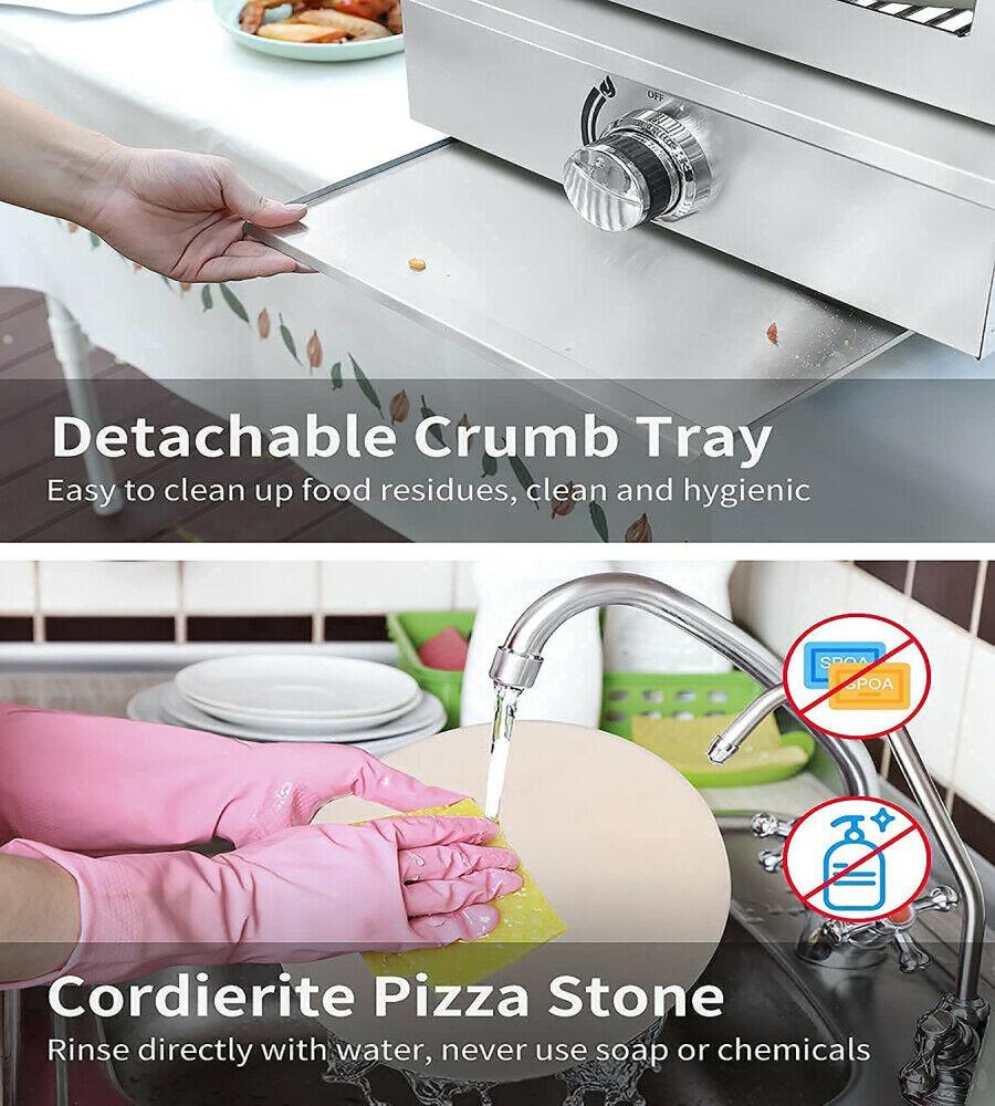 Double Layer Gas Pizza Ovens for Outside Portable Propane Pizza Oven Outdoor Gas