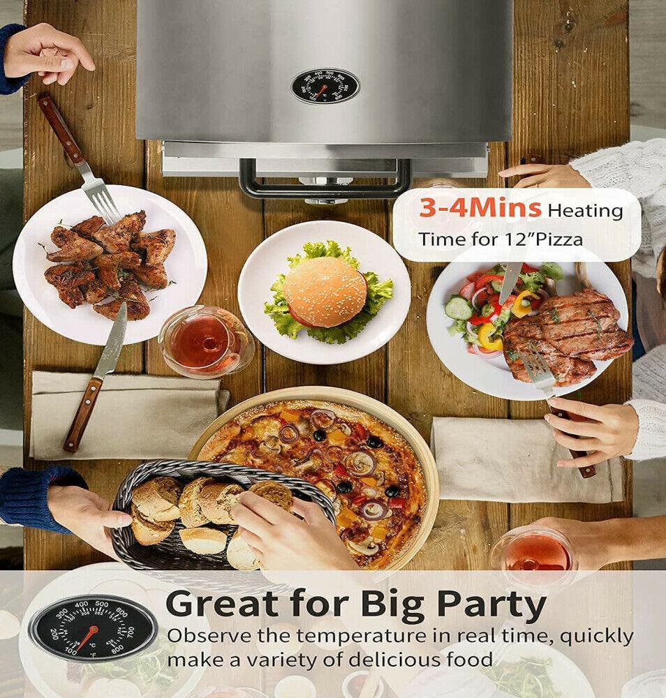 Double Layer Gas Pizza Ovens for Outside Portable Propane Pizza Oven Outdoor Gas
