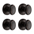 PrestiCarnaby Venetian Bronze Hall/Closet Door Knob (4-Pack)