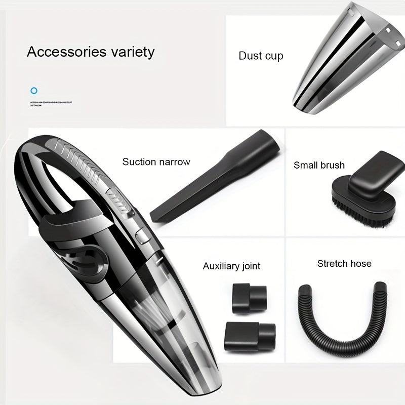 Car Wireless Vacuum Cleaner LarCapacity Dust Cup Strong Suction Portable Handheld Electric Vacuum Cleaner Wireless Home Cleaning Vacuum Cleaner