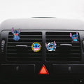 ZOSTLAND Cute Cartoon Car Air Vent Clip Decoration,Car Air Fresheners, Funny Car Vent Clip,Personalized Automotive Interior Decoration Accessories,Car Decor Gift for women,men (4pcs Stitch Surprise)