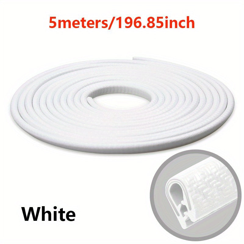 Car Door Protector Decoration Strip, Universal Auto Door EdBumper Protector Stickers Anti-Scratch Car Styling Moulding Strip