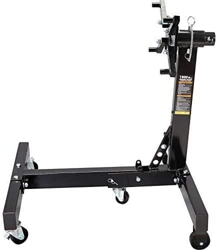 Torin AT26801B Steel Rotating Engine Stand with 360 Degree Rotating Head and Folding Frame: 3/4 Ton (1,500 lb) Capacity, Black