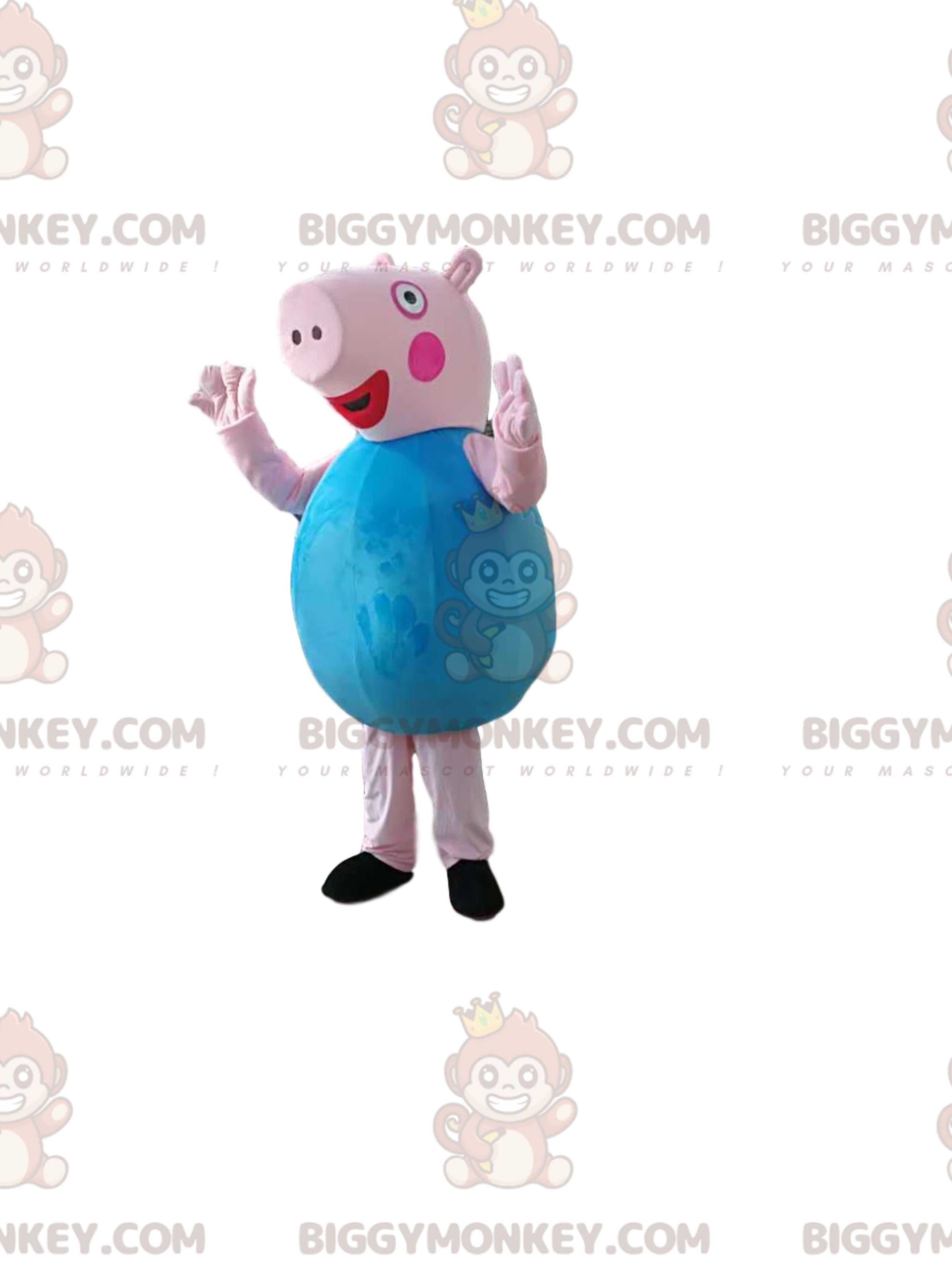 's Little Brother GeorPig BIGGYMONKEYMascot Costume