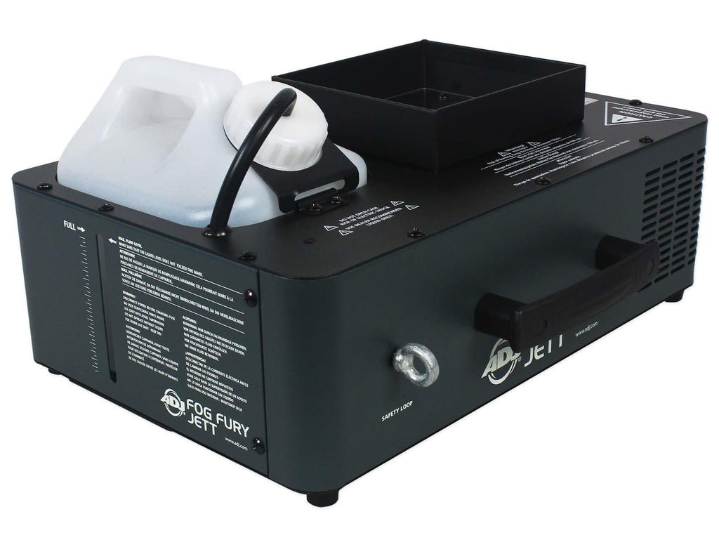 American DJ Fog Fury Jett 700W Vertical Fog Machine w/12 LED+Battery Par Light
