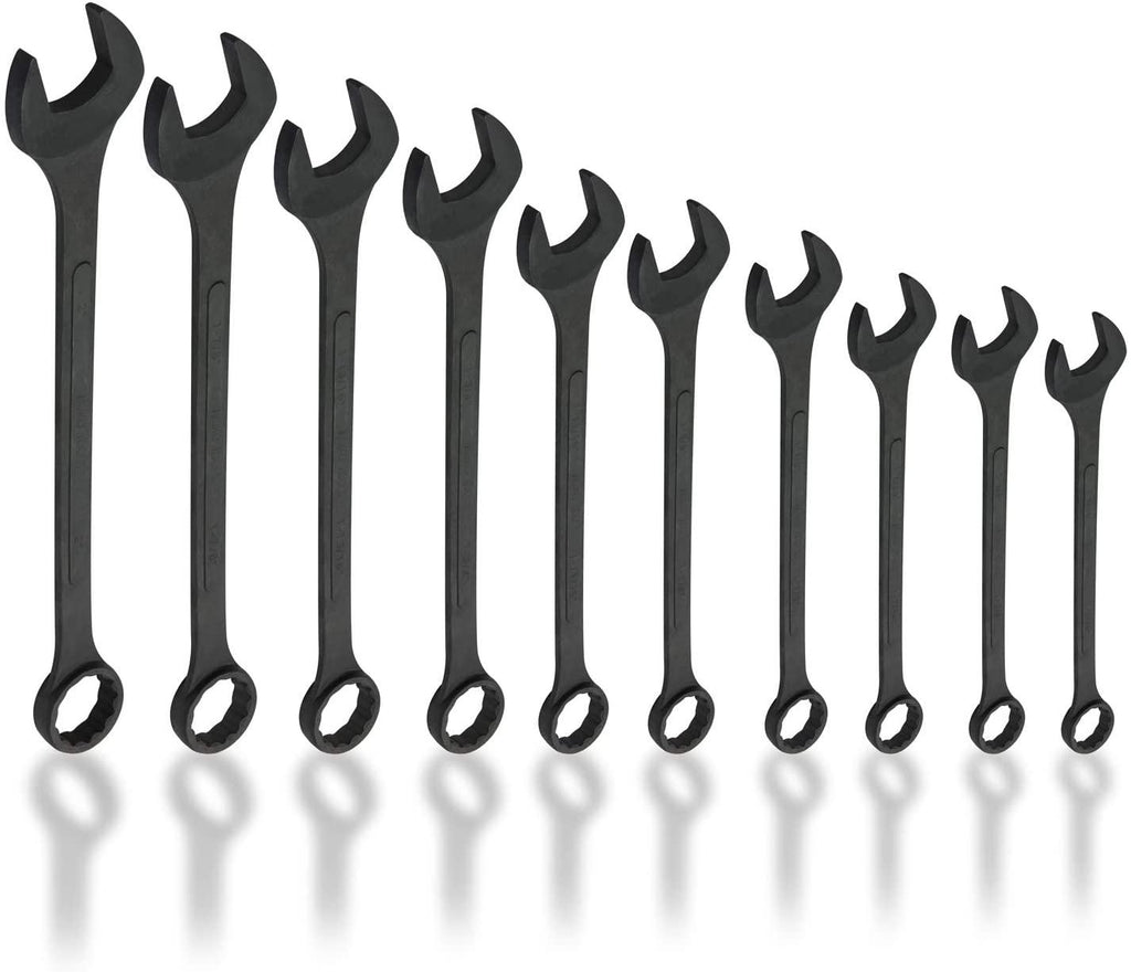 Neiko 02499A 3/4" Drive Jumbo  Impact Socket Set, 27 Piece Shallow Socket Assortment | Standard SAE and Metric Sizes &amp; 03129A Jumbo Combination Wrench Set, 10 Piece