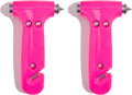 Super-Cute Safety Hammer - Emergency Automotive Escape Hammer Tool, Seat Belt Cutter &amp; Car Window Break Tool - Pink, 2 Count