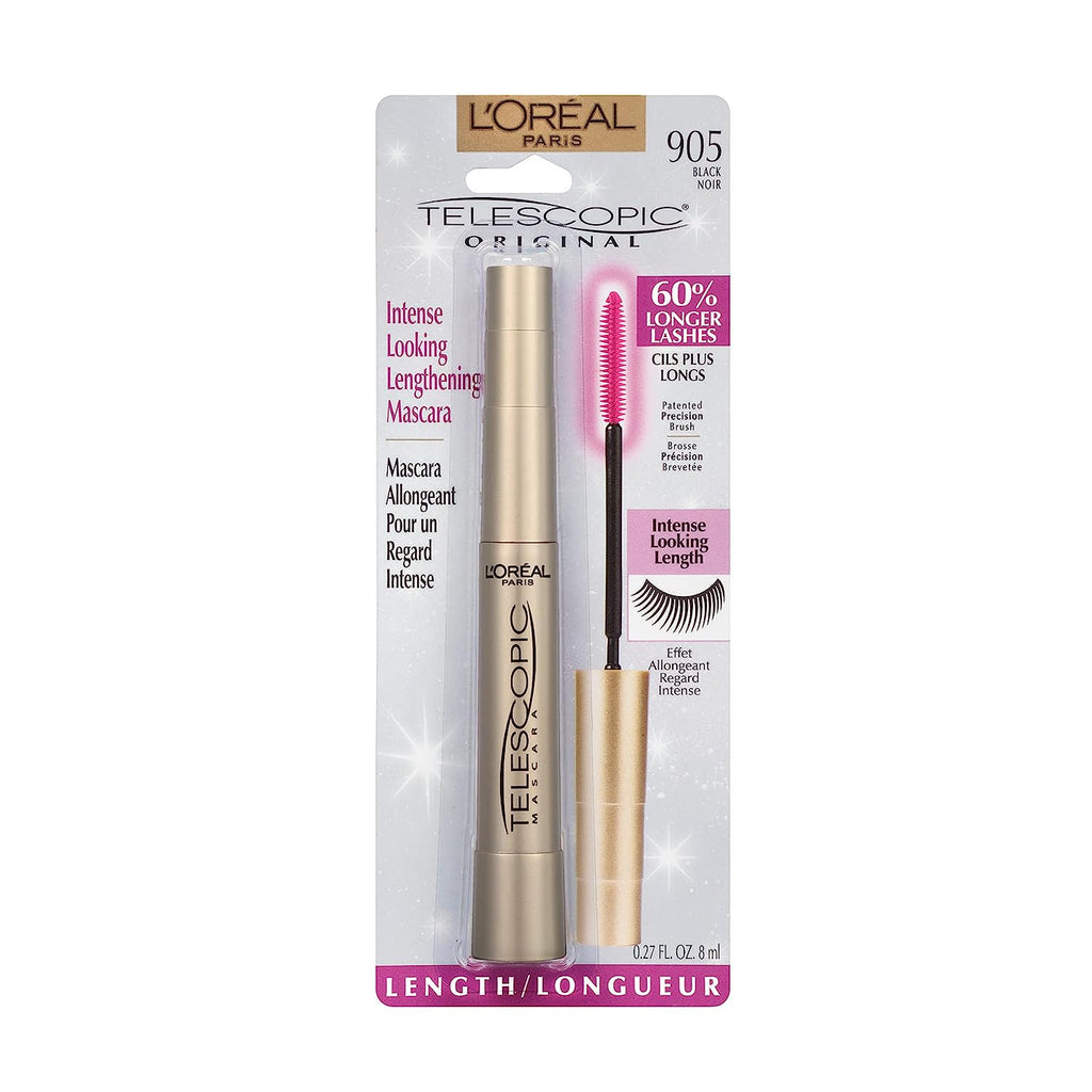 L'Oréal Paris Makeup Telescopic Original Lengthening Mascara, Black, 0.27 Fl Oz (1 Count)