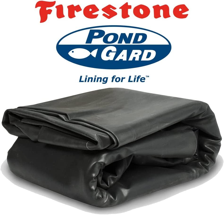 Firestone W56PL451015 EPDM Rubber Pond Liner, 10-Foot Length x 15-Foot Width x 0.045-Inch Thick