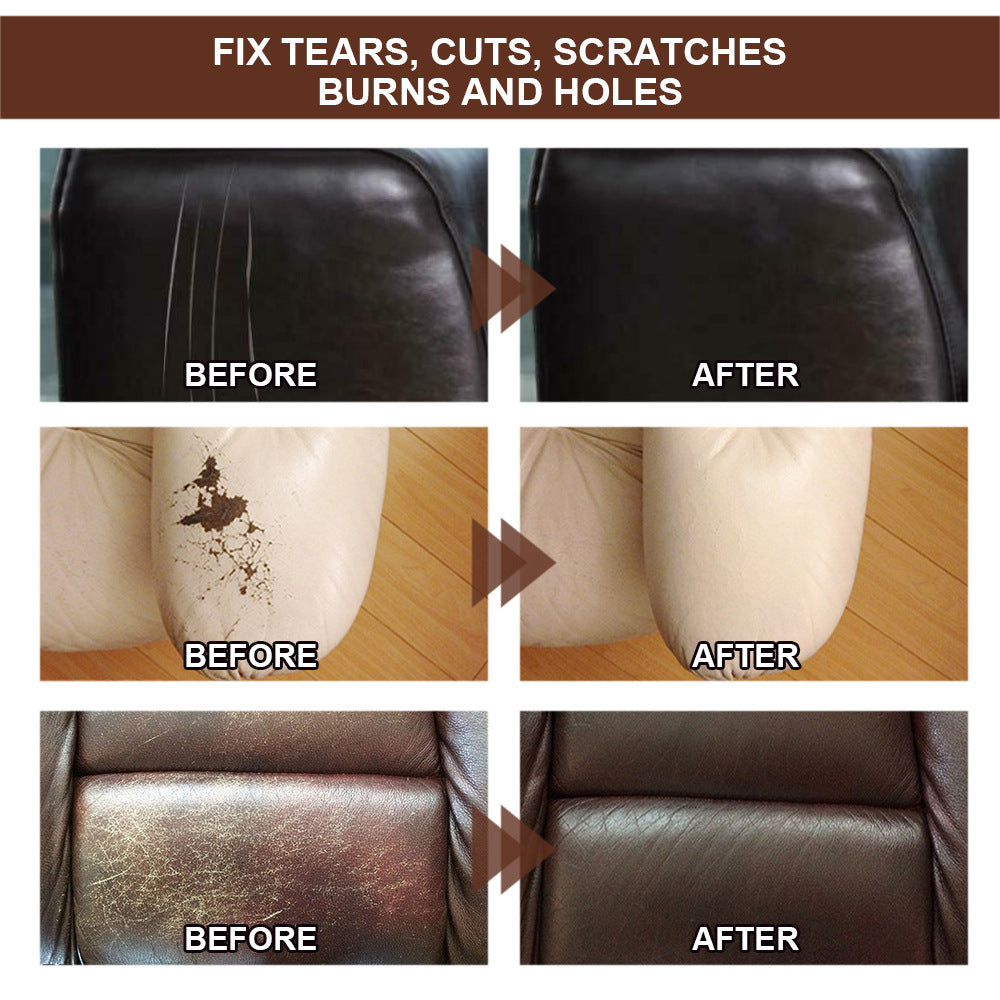 Restore Your Car Seats &amp; Steering Wheel with 20ml Leather Repair Gel - Home Leather Refurbishment Made Easy!