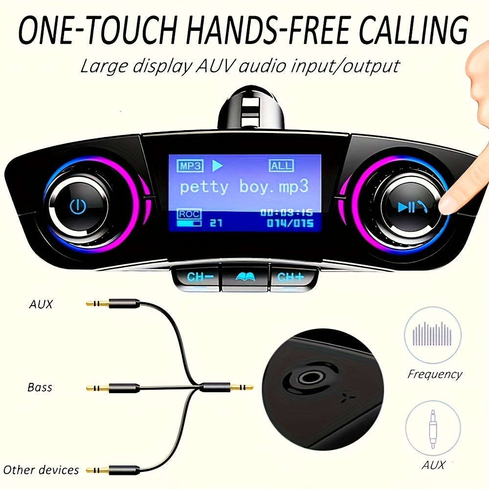 Car FM Transmitter MP3 Player Adapter Charger Handsfree