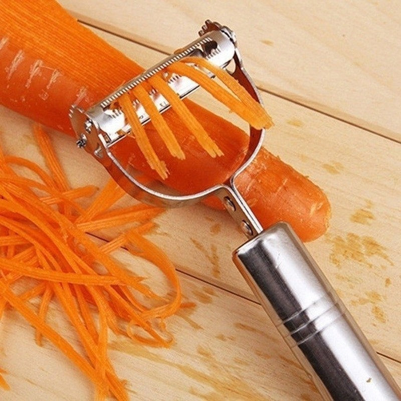 1pc  Steel Potato Cucumber Carrot Grater  Kitchen Items  Kitchen Gadgets And Accessories Fruit Peeler Peeler