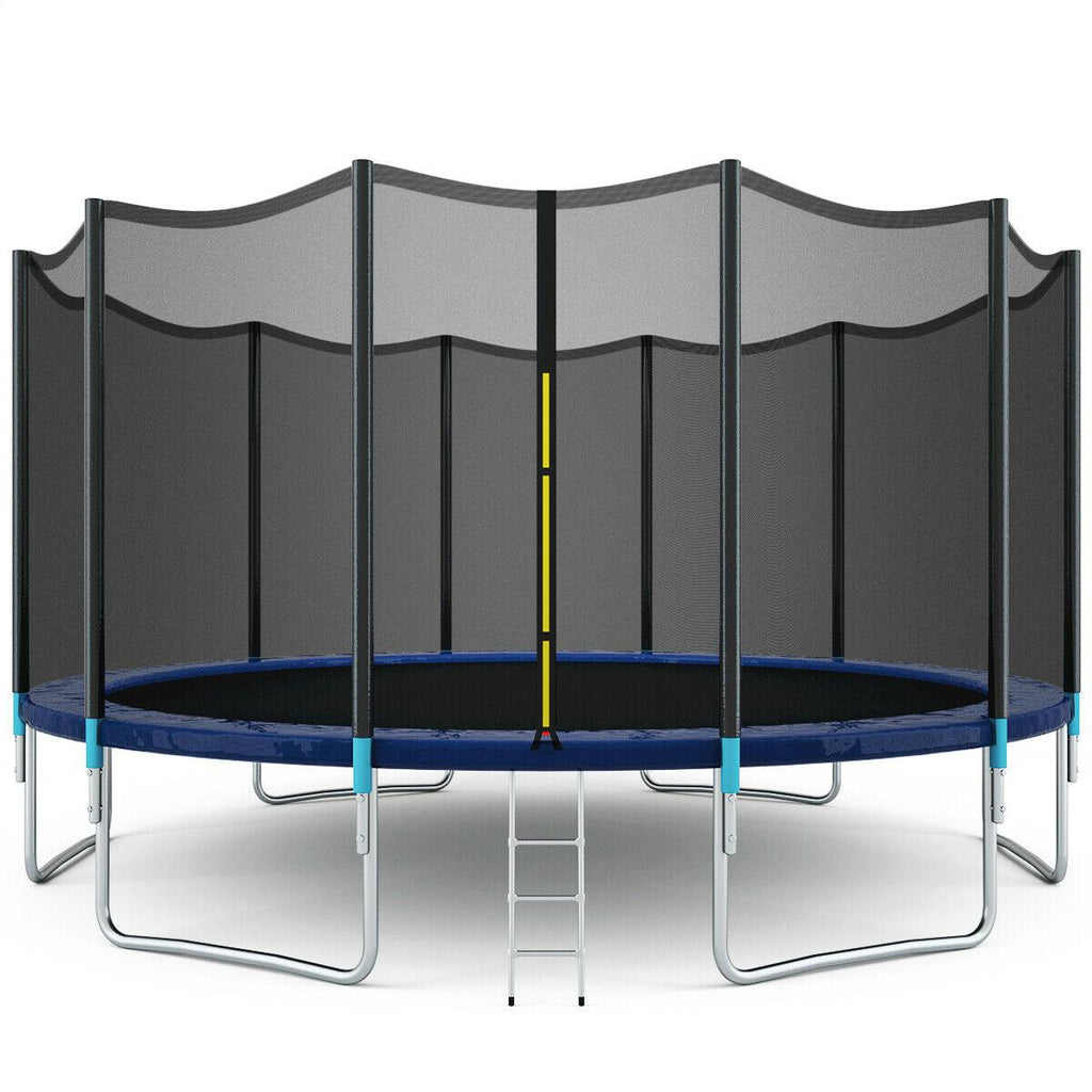 Gymax 16FT Trampoline Combo Bounce Jump Safety Enclosure Net