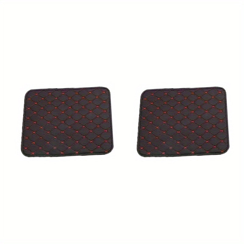 2pcs/4pcs Car Floor Mats Universal Waterproof Front Rear Full Set Auto Rugs Leather Car Carpet Accessories Interior