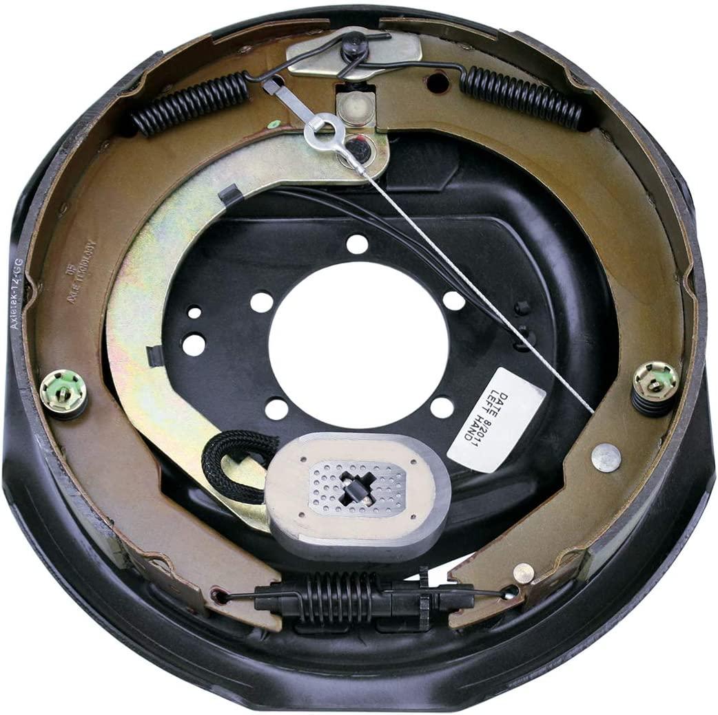 Lippert Replacement Forward Self-Adjusting Brakes for RVs, Left Side, 12" x 2", 4,000-7,000 lbs.