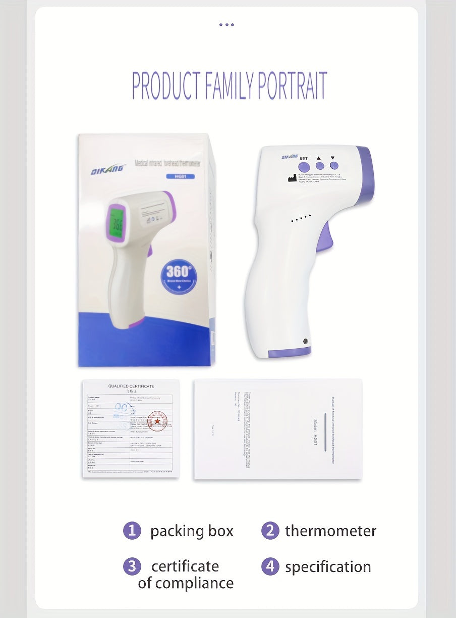 No-Touch Forehead Thermometer, Digital Infrared Thermometer For Adults And Kids, Touchless Baby Thermometer, LarLED Digits, Quiet Feedback, Non Contact , Christmas Halloween Gift