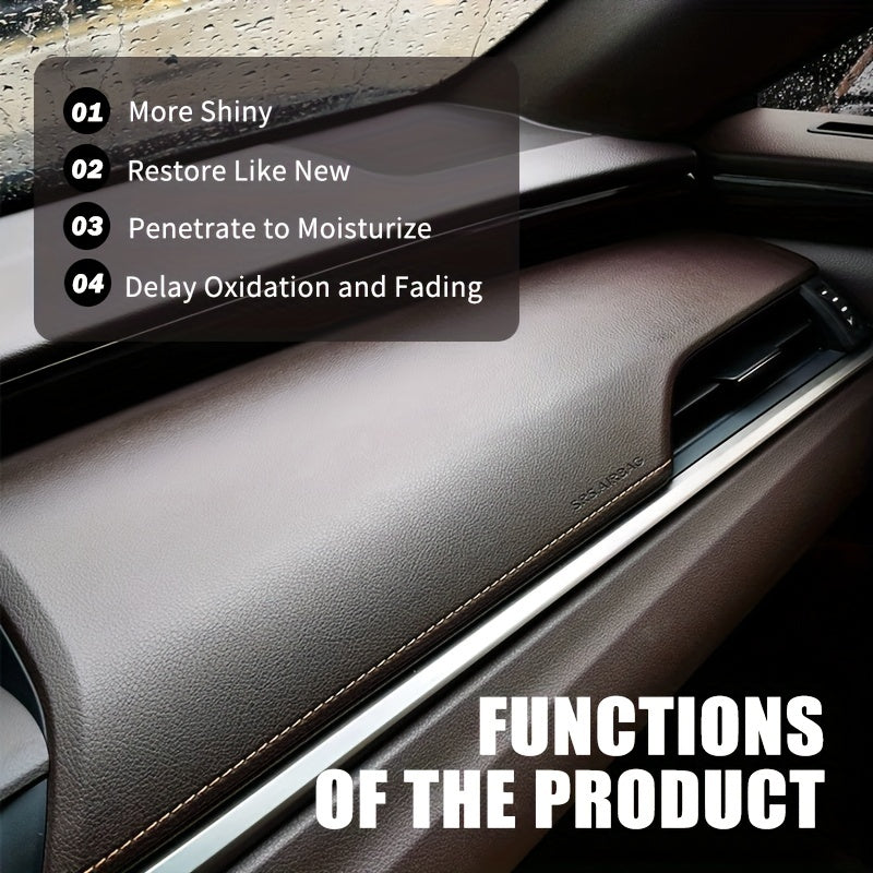 1pc Car Interior Coating Plastic Leather Polish Refinisher