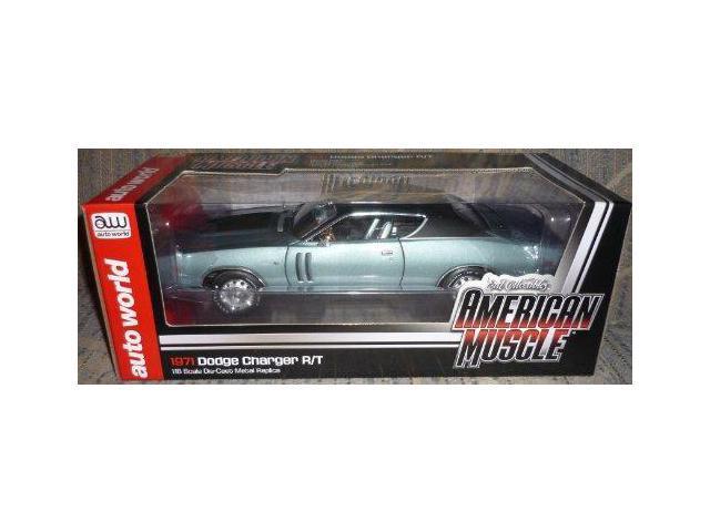 Ertl American Muscle 1/18 1971 DodCharger R/T (GA4 Gunmetal Gray) Assembled Diecast Car Model - 974