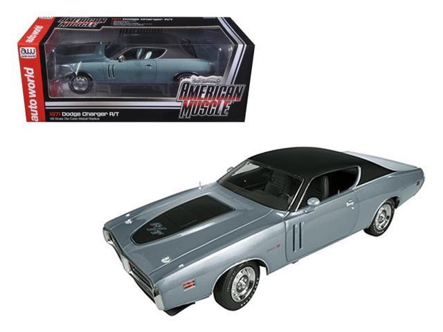 Ertl American Muscle 1/18 1971 DodCharger R/T (GA4 Gunmetal Gray) Assembled Diecast Car Model - 974