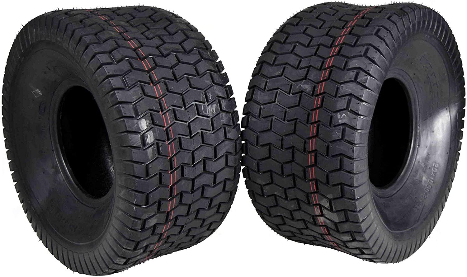 MASSFX 20x10-8 Lawn & Garden Tires 20x10 Tractor Mower 2 Pack 20x10x8