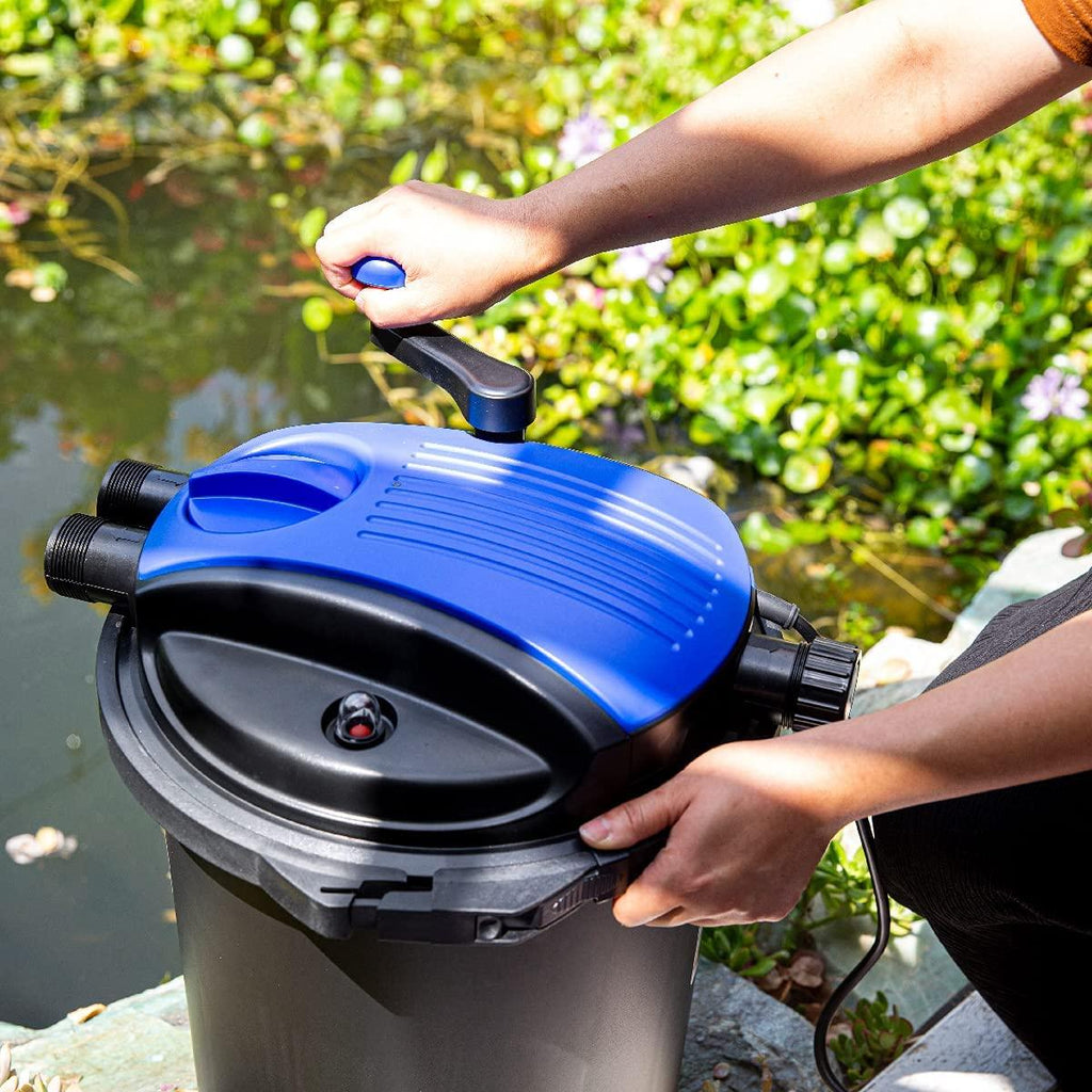 Koi Pond Filter Pressure Filter Aquarium up to 10000L Koi Pond Garden Water up to 2700GPH