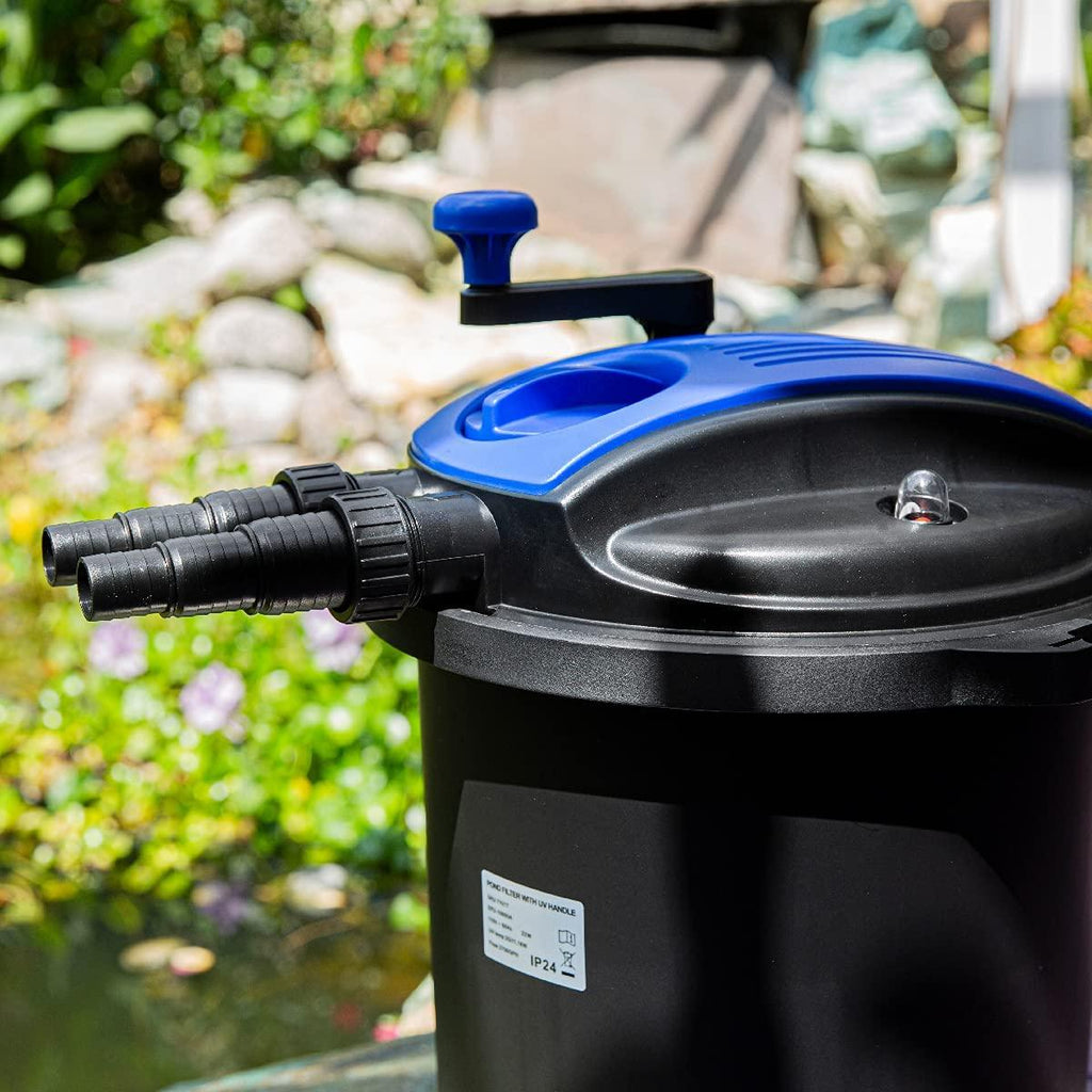 Koi Pond Filter Pressure Filter Aquarium up to 10000L Koi Pond Garden Water up to 2700GPH
