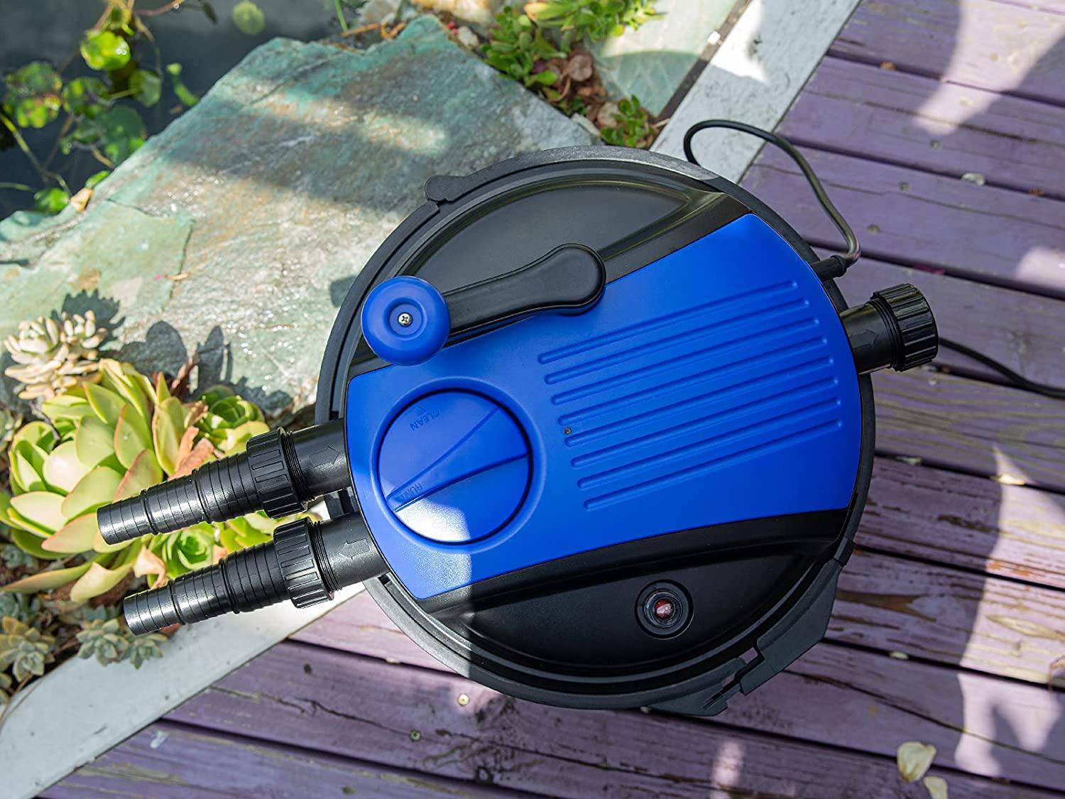 Koi Pond Filter Pressure Filter Aquarium up to 10000L Koi Pond Garden Water up to 2700GPH