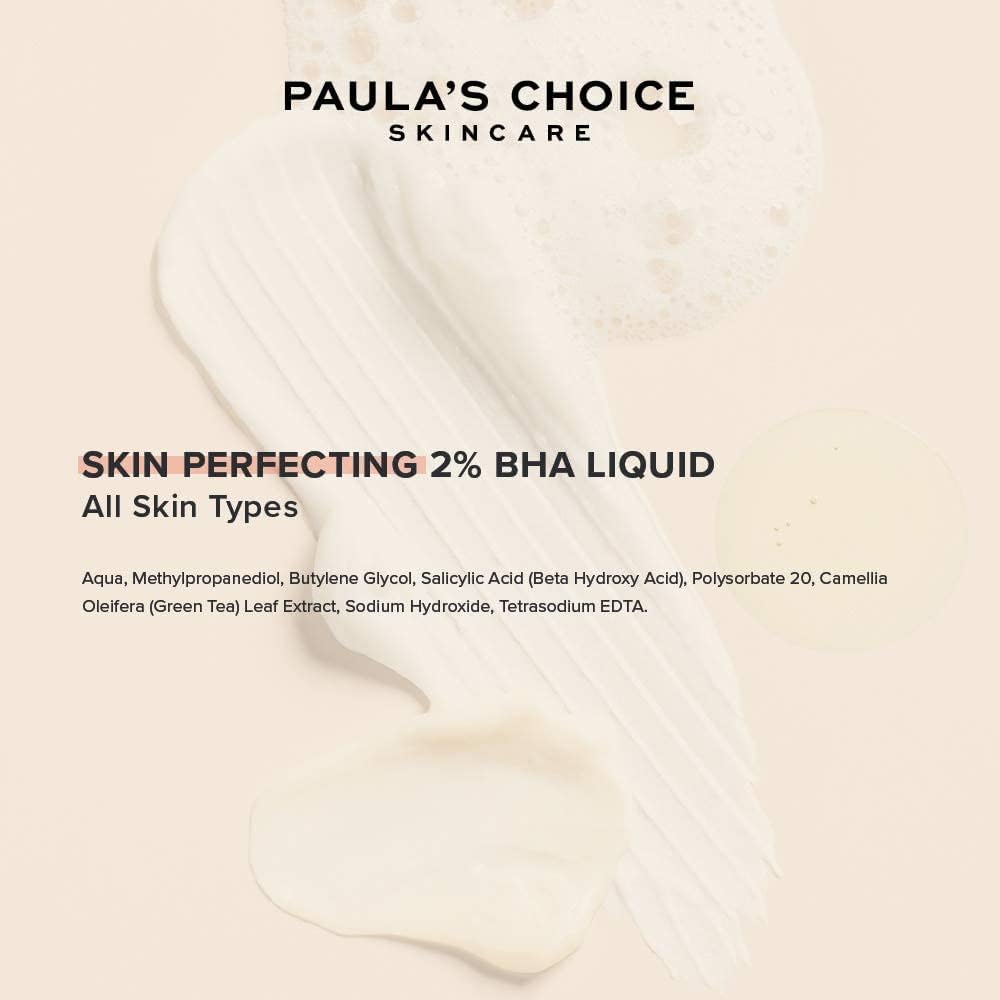 Paulas Choice--SKIN PERFECTING 2% BHA Liquid Salicylic Acid Exfoliant--Facial Exfoliant for Blackheads, Enlarged Pores, Wrinkles &amp; Fine Lines, 4 oz Bottle