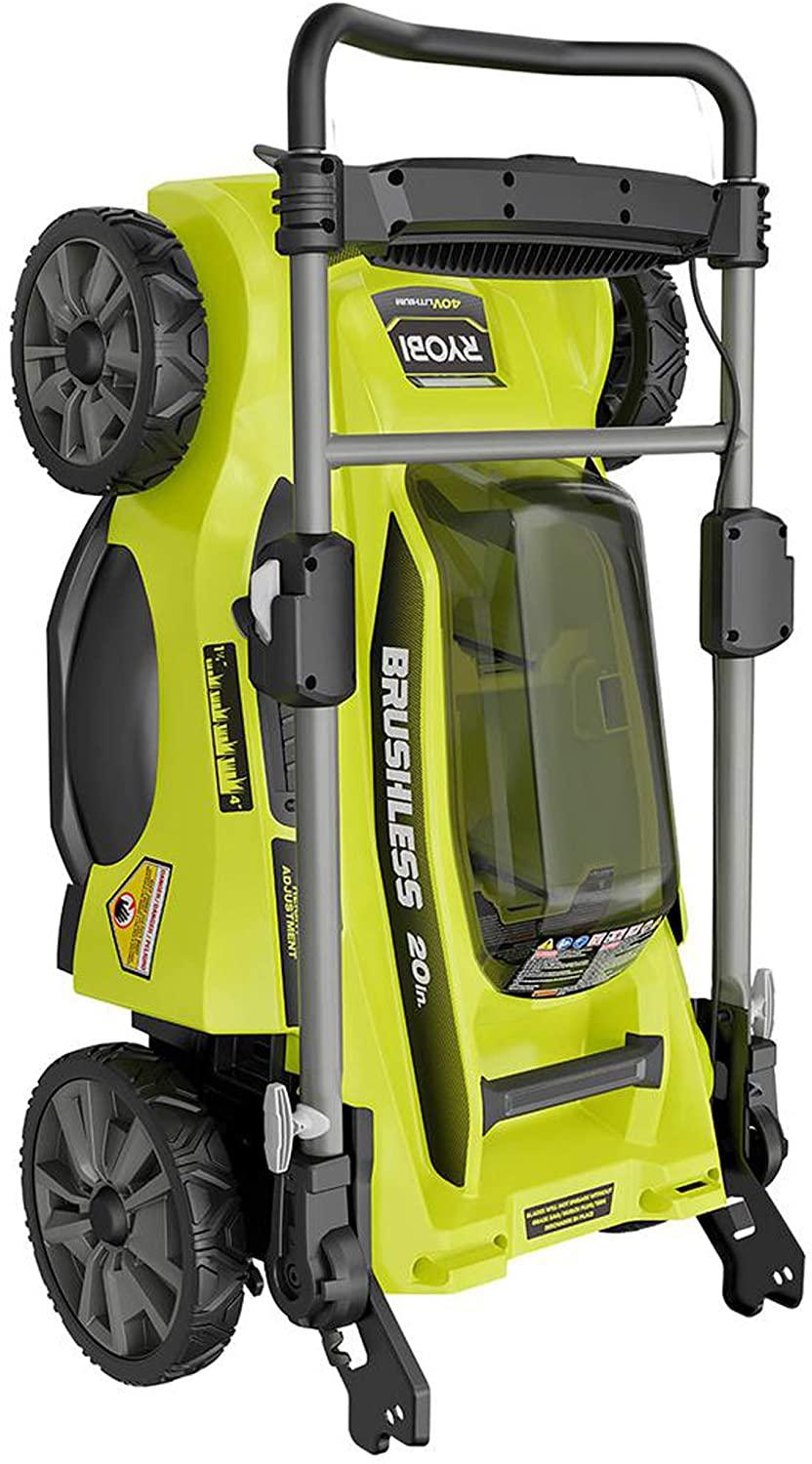 RYOBI Lawn Mower 20 in. 40-Volt Lithium-Ion Brushless Cordless Walk Behind
