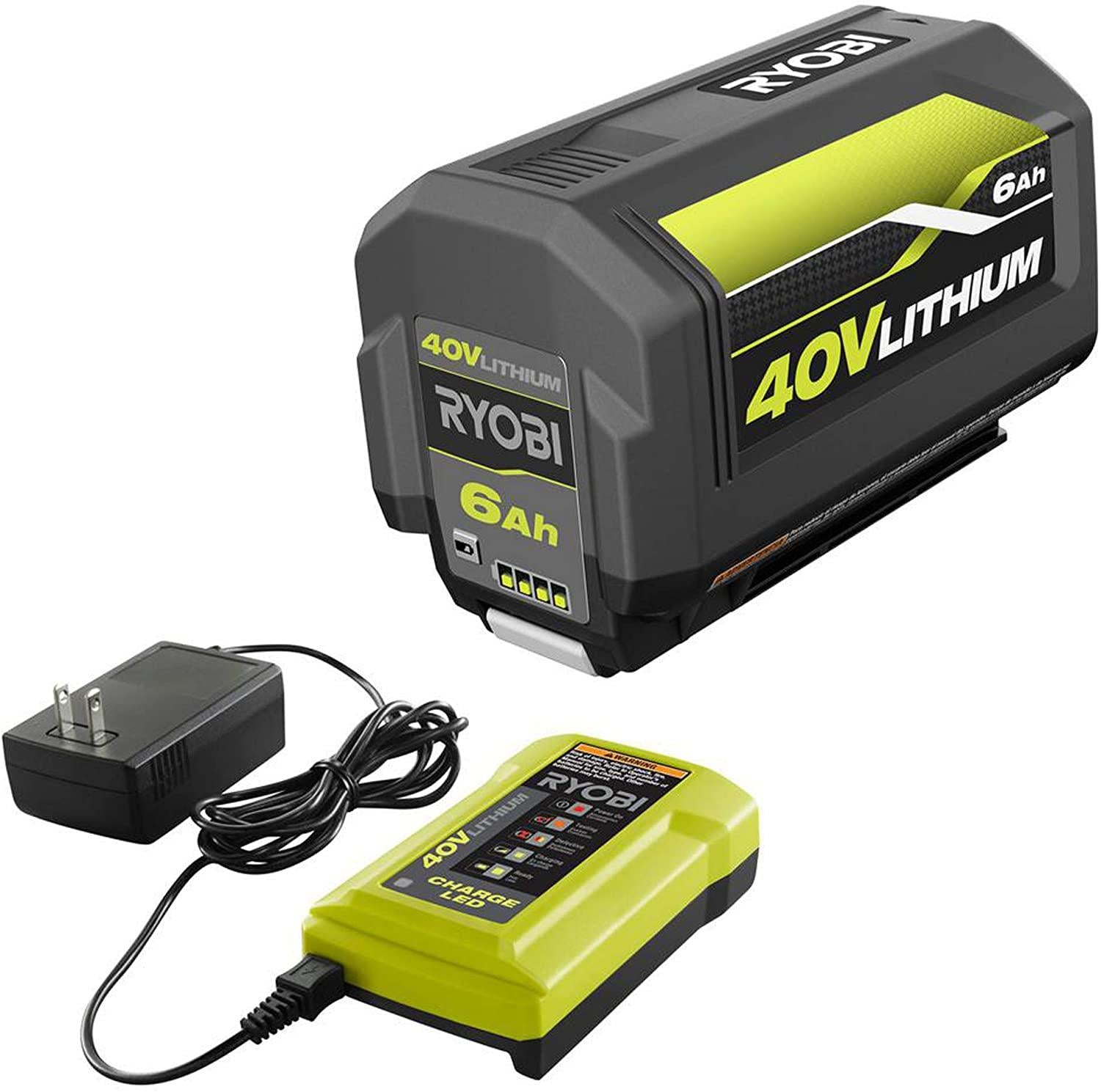 RYOBI Lawn Mower 20 in. 40-Volt Lithium-Ion Brushless Cordless Walk Behind