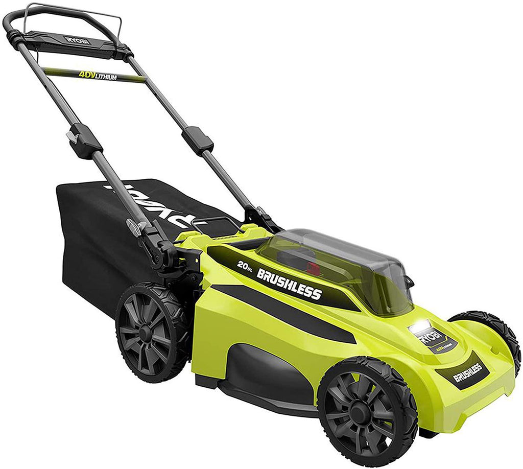 RYOBI Lawn Mower 20 in. 40-Volt Lithium-Ion Brushless Cordless Walk Behind