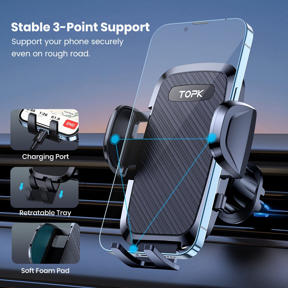 Big Phones &amp; Thick Cases? No Problem! Car Air Vent Phone Mount - The Ultimate Hands-Cell Phone Holder!