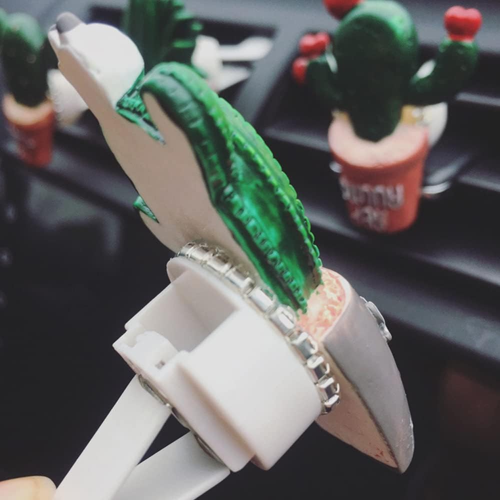 ZOSTLAND Cute Car Air Vent Clip Decoration,Car Air Fresheners,Plant Model Car Vent Clip，Personalized Automotive Interior Decoration Accessories, Car Decor Gift for women,men (4pcs Cactus)